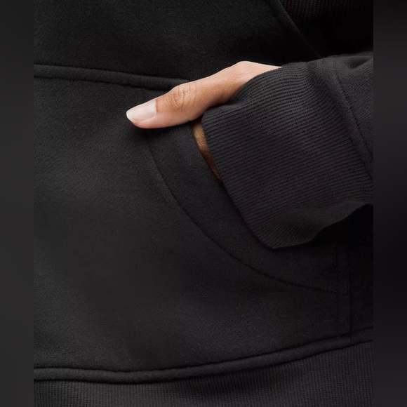 Lululemon Scuba Oversized Full-Zip Hoodie - Black Size M/L (has a few holes) - Picture 5 of 16